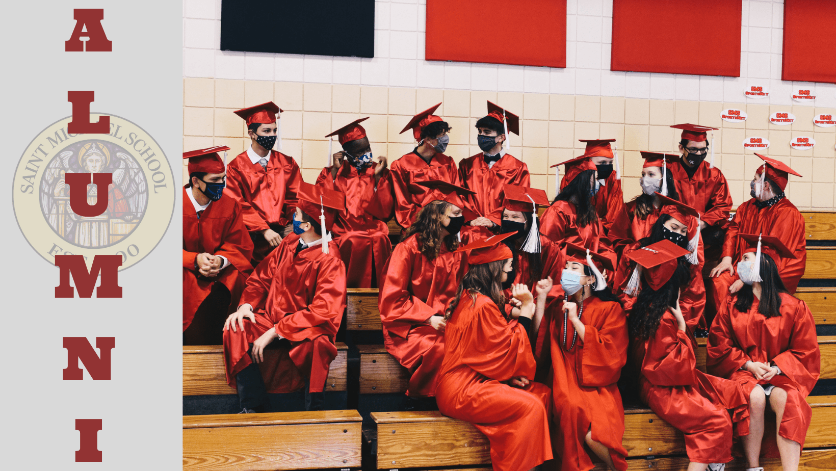 Facebook Covers (17) St. Michael's School Alumni sitting in the bleachers
