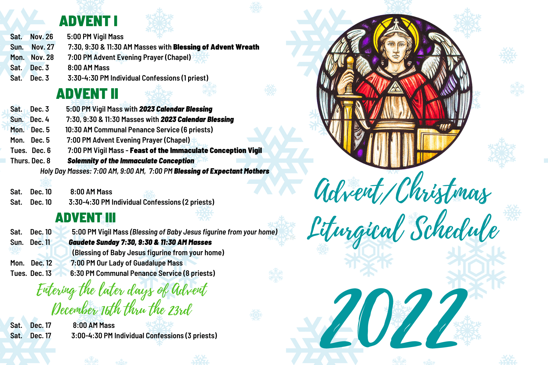 Liturgical Schedules (4x6in) (2)